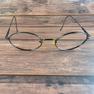 Vogue Women's Oval Metal Frame Glasses Black 53mm‎ Italy FRAMES ONLY